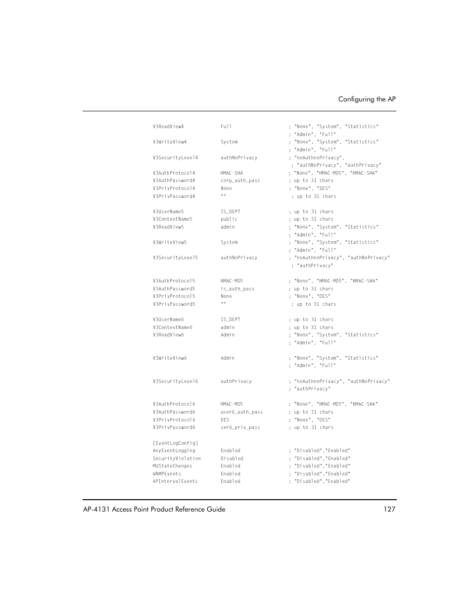 Symbol Technologies Spectrum24 AP-4131 User Manual | Page 137 / 250