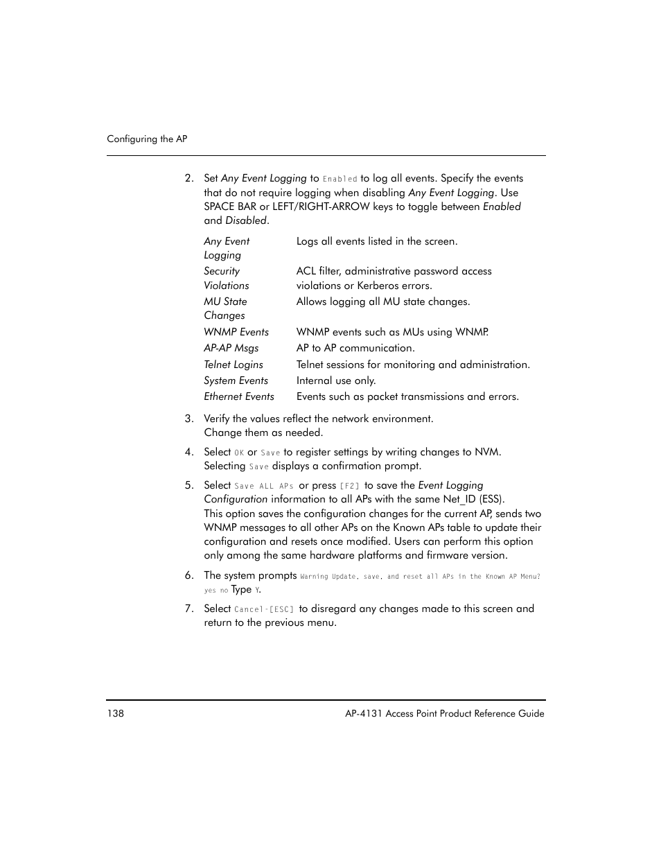 Symbol Technologies Spectrum24 AP-4131 User Manual | Page 148 / 250