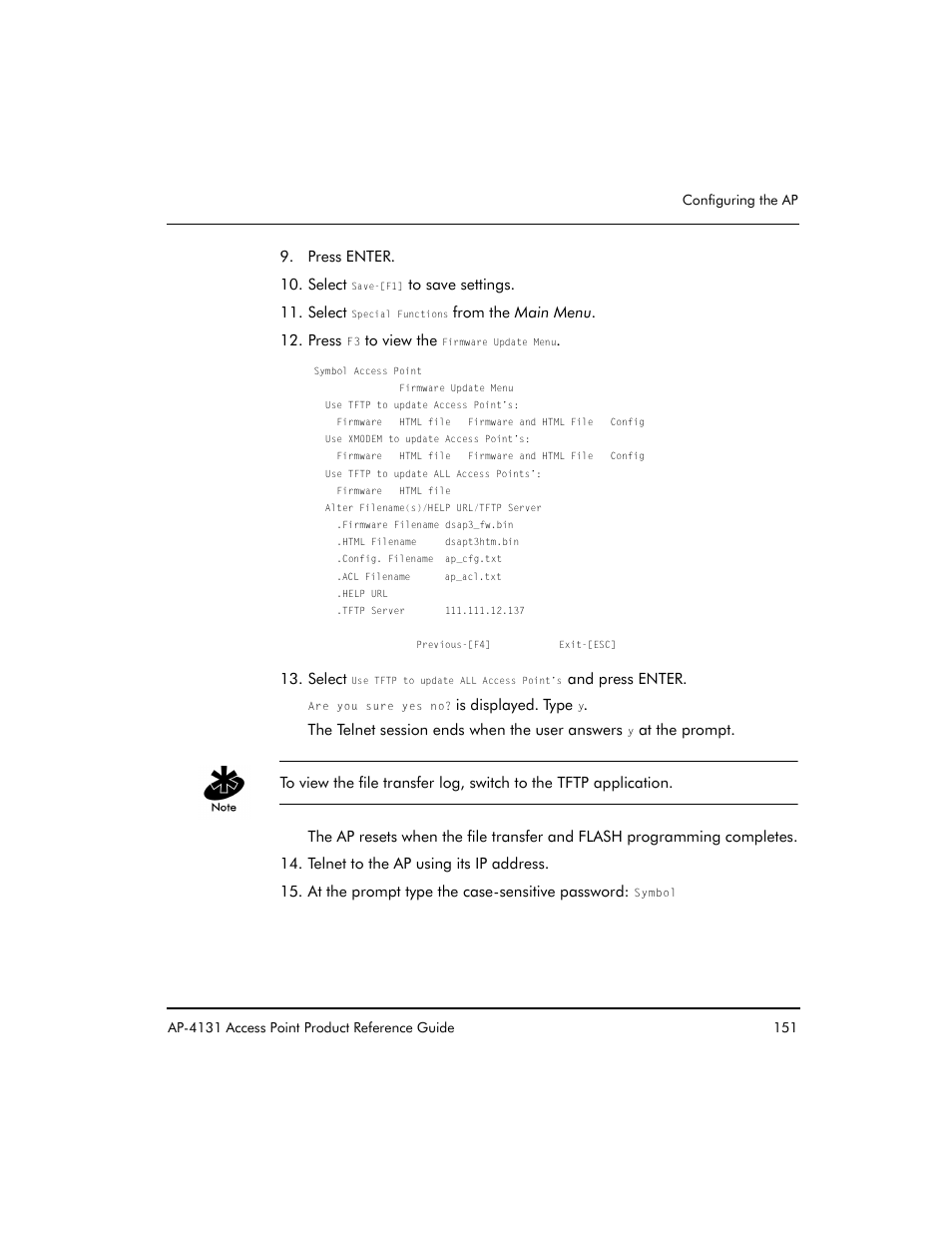 Symbol Technologies Spectrum24 AP-4131 User Manual | Page 161 / 250