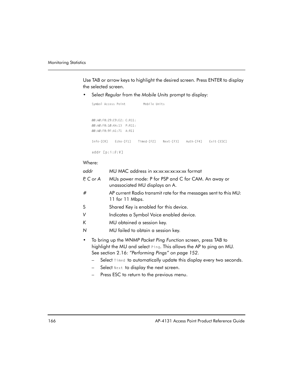 Symbol Technologies Spectrum24 AP-4131 User Manual | Page 176 / 250