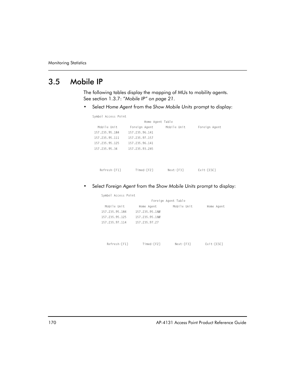 5 mobile ip | Symbol Technologies Spectrum24 AP-4131 User Manual | Page 180 / 250