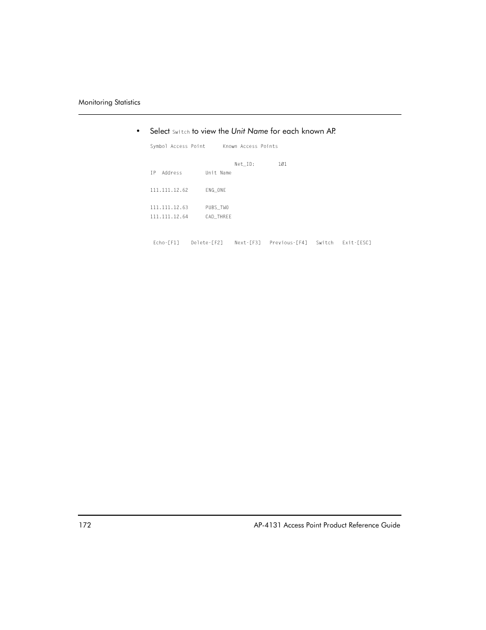 Symbol Technologies Spectrum24 AP-4131 User Manual | Page 182 / 250