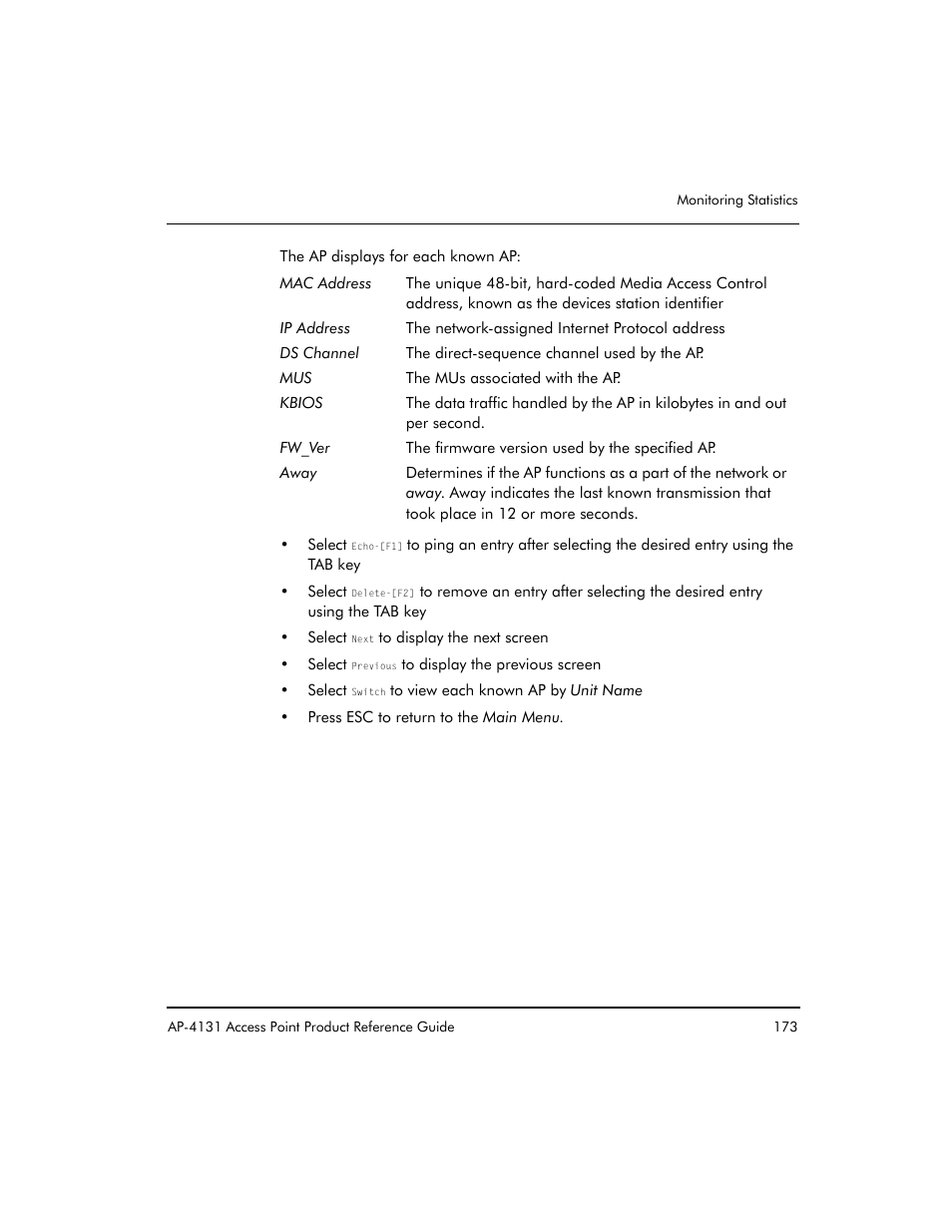 Symbol Technologies Spectrum24 AP-4131 User Manual | Page 183 / 250