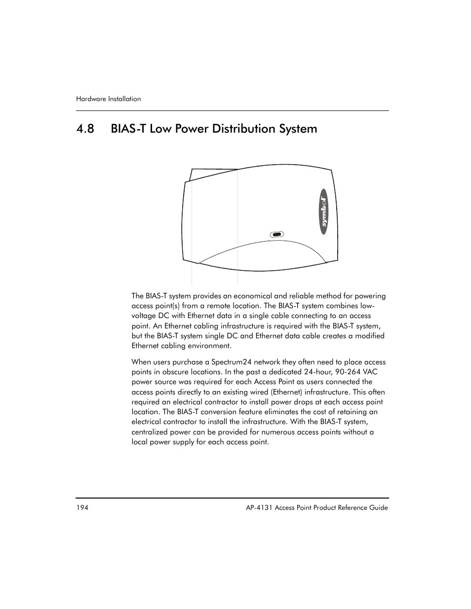 8 bias-t low power distribution system | Symbol Technologies Spectrum24 AP-4131 User Manual | Page 204 / 250