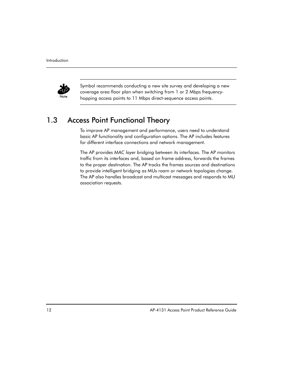 3 access point functional theory | Symbol Technologies Spectrum24 AP-4131 User Manual | Page 22 / 250