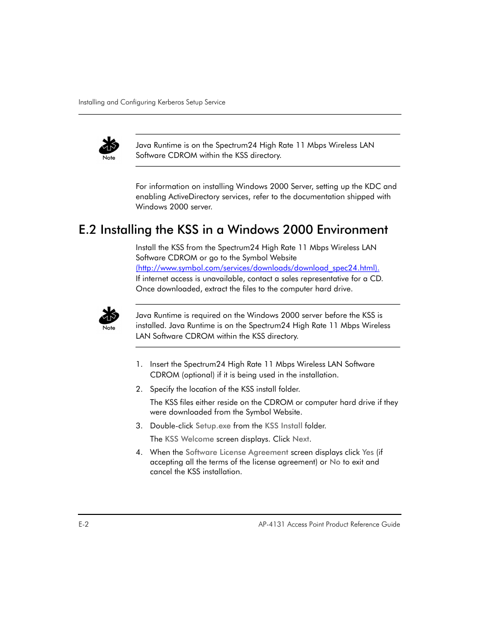 Symbol Technologies Spectrum24 AP-4131 User Manual | Page 226 / 250