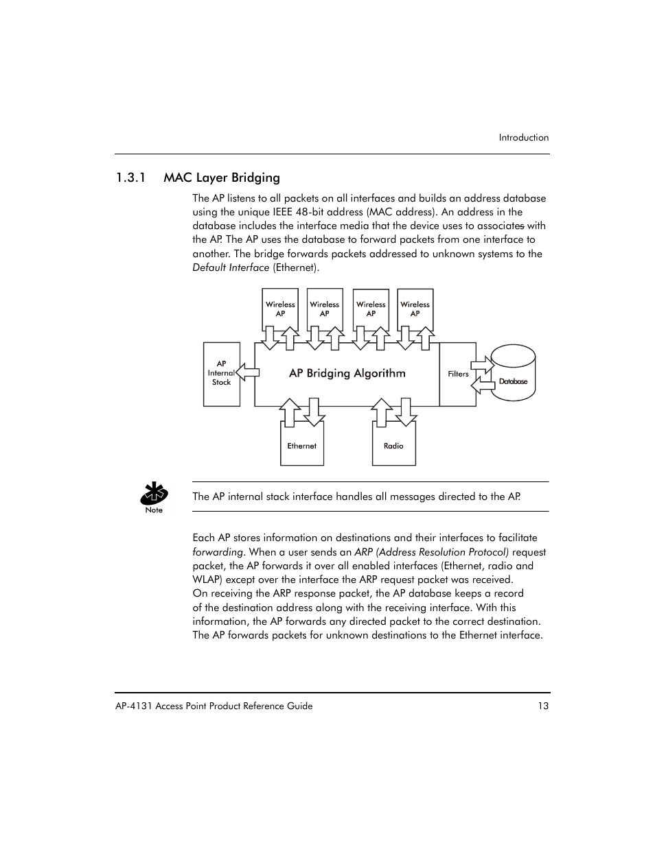 1 mac layer bridging | Symbol Technologies Spectrum24 AP-4131 User Manual | Page 23 / 250