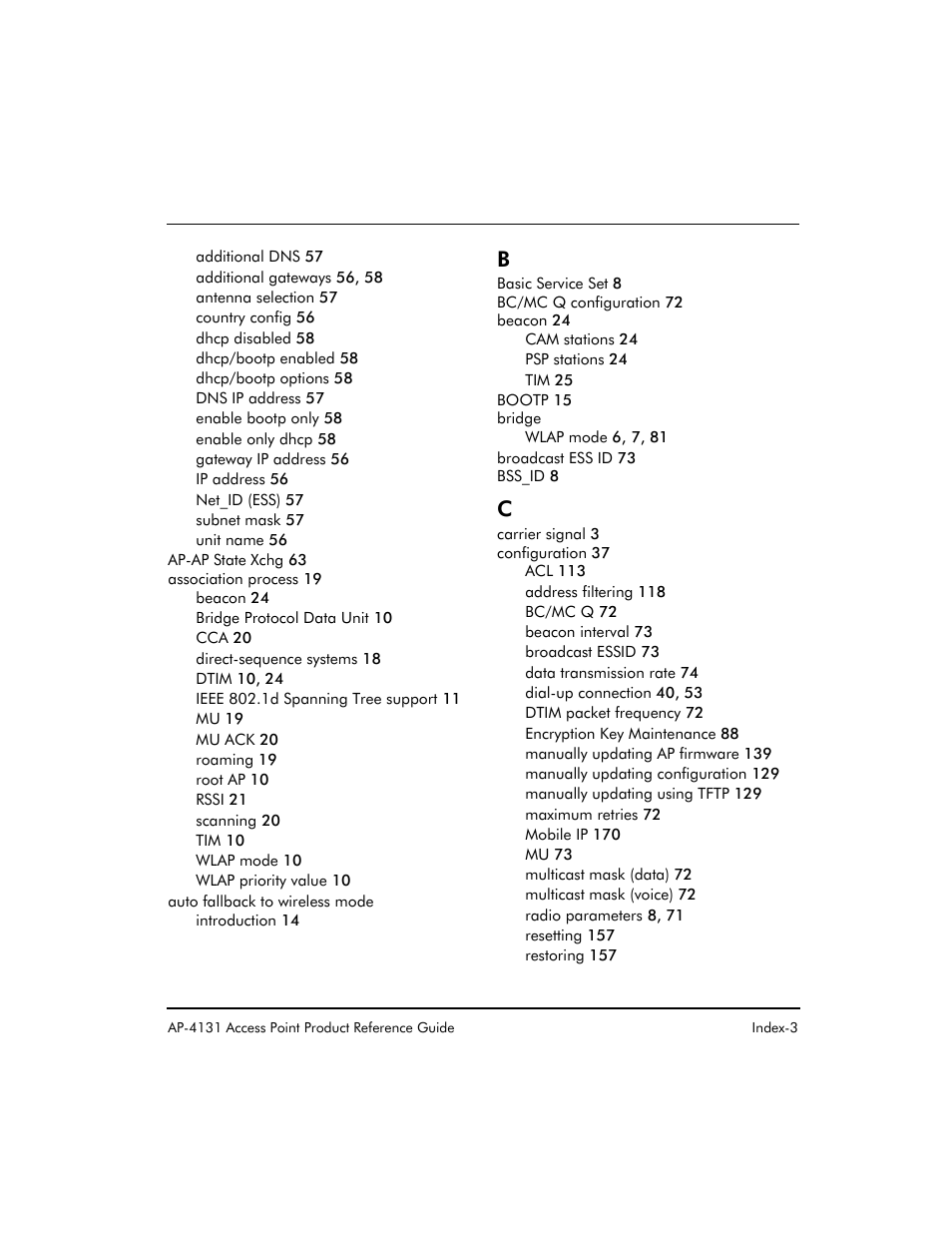 Symbol Technologies Spectrum24 AP-4131 User Manual | Page 243 / 250