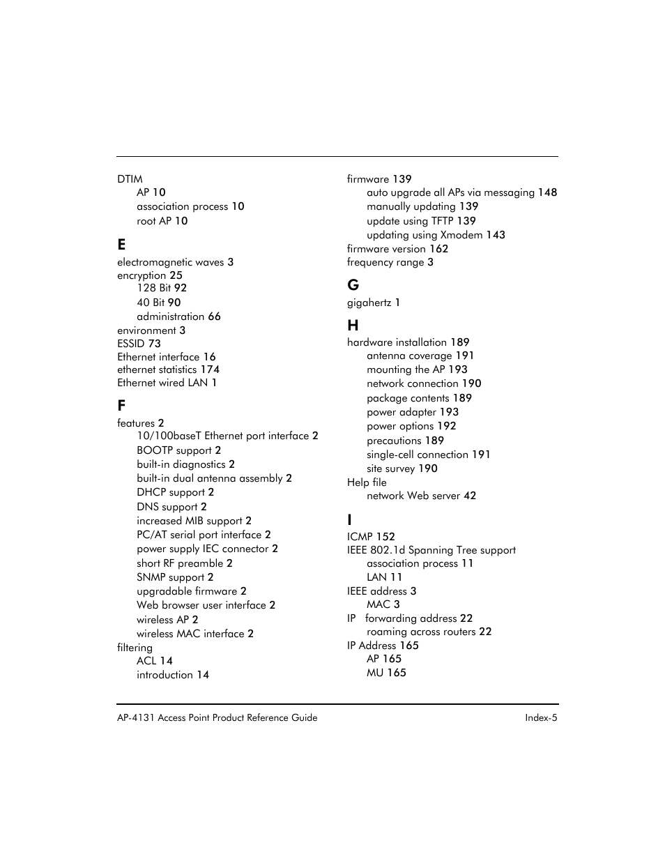 Symbol Technologies Spectrum24 AP-4131 User Manual | Page 245 / 250