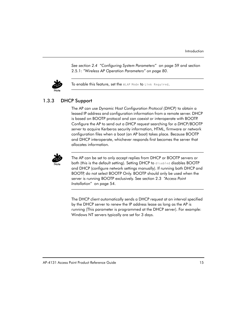 3 dhcp support | Symbol Technologies Spectrum24 AP-4131 User Manual | Page 25 / 250