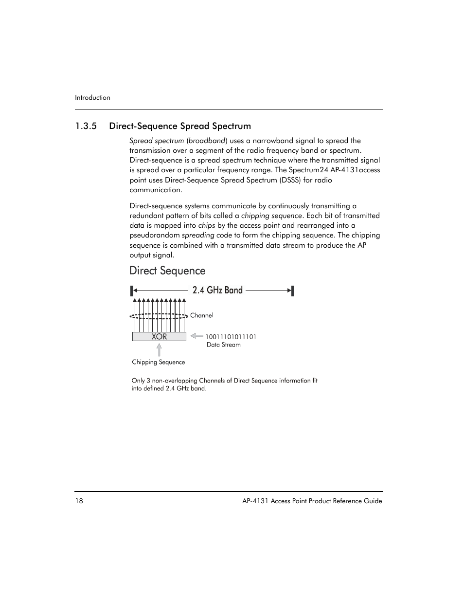 5 direct-sequence spread spectrum | Symbol Technologies Spectrum24 AP-4131 User Manual | Page 28 / 250