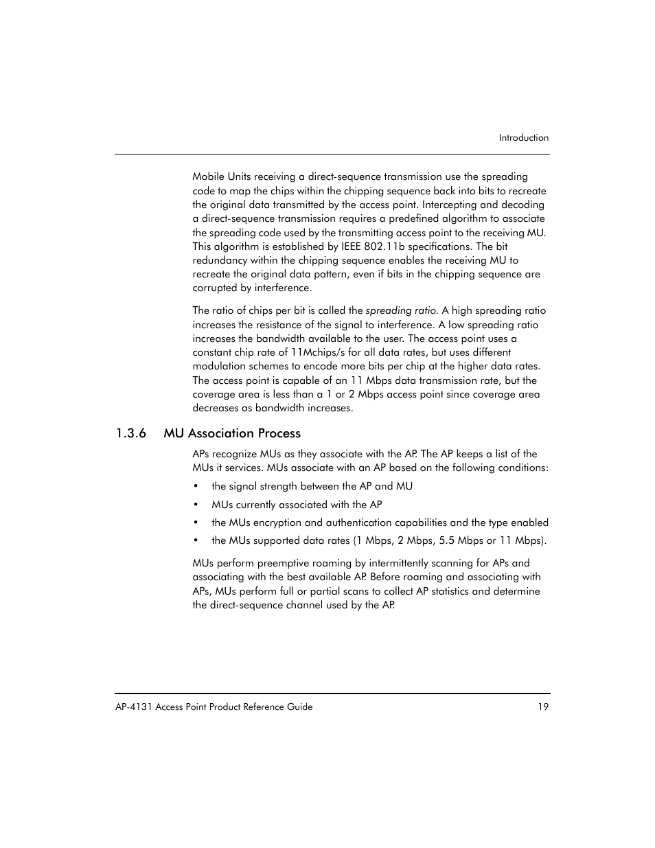 6 mu association process | Symbol Technologies Spectrum24 AP-4131 User Manual | Page 29 / 250