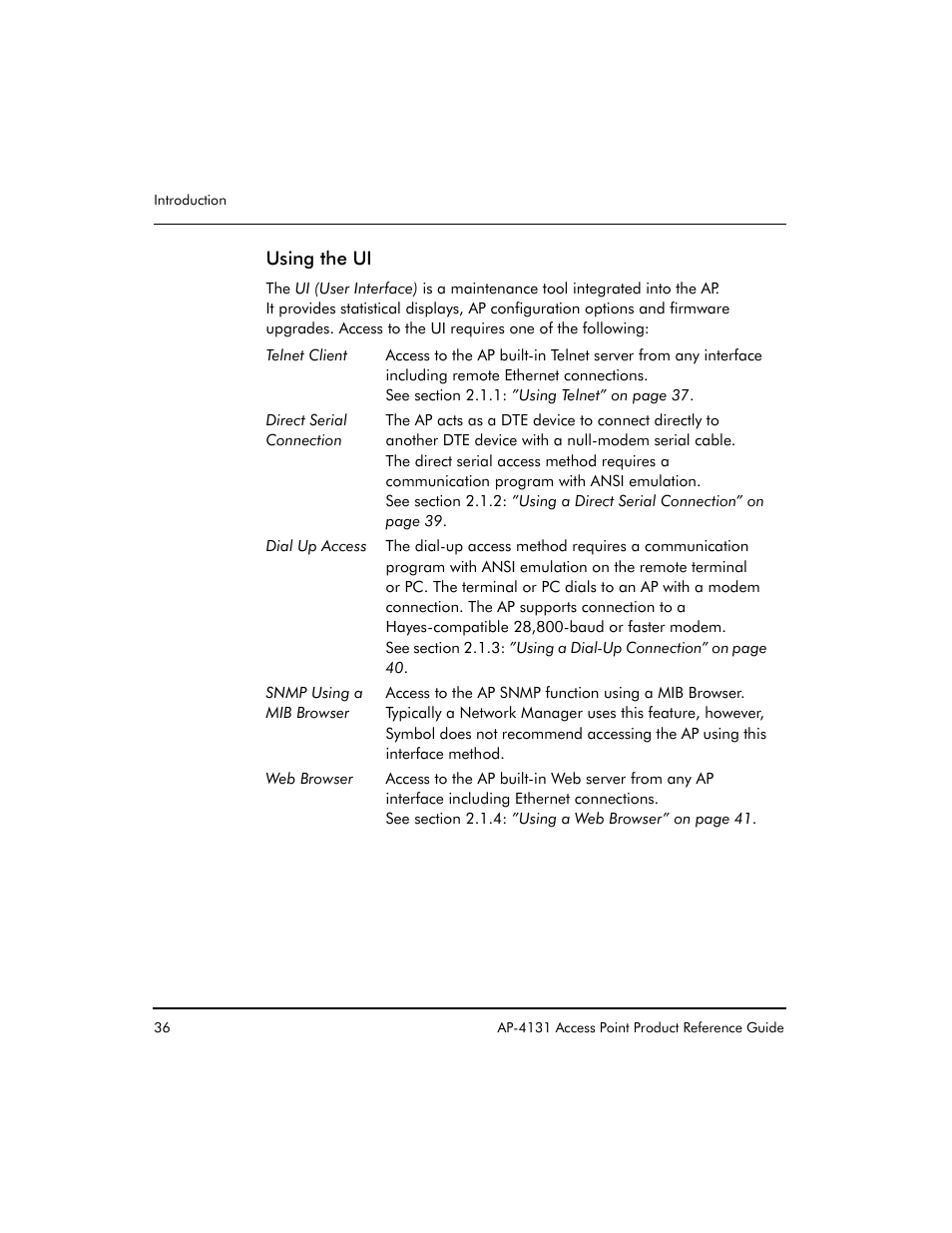 Symbol Technologies Spectrum24 AP-4131 User Manual | Page 46 / 250