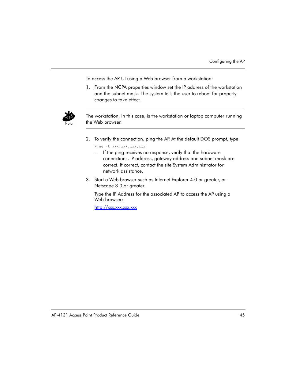 Symbol Technologies Spectrum24 AP-4131 User Manual | Page 55 / 250