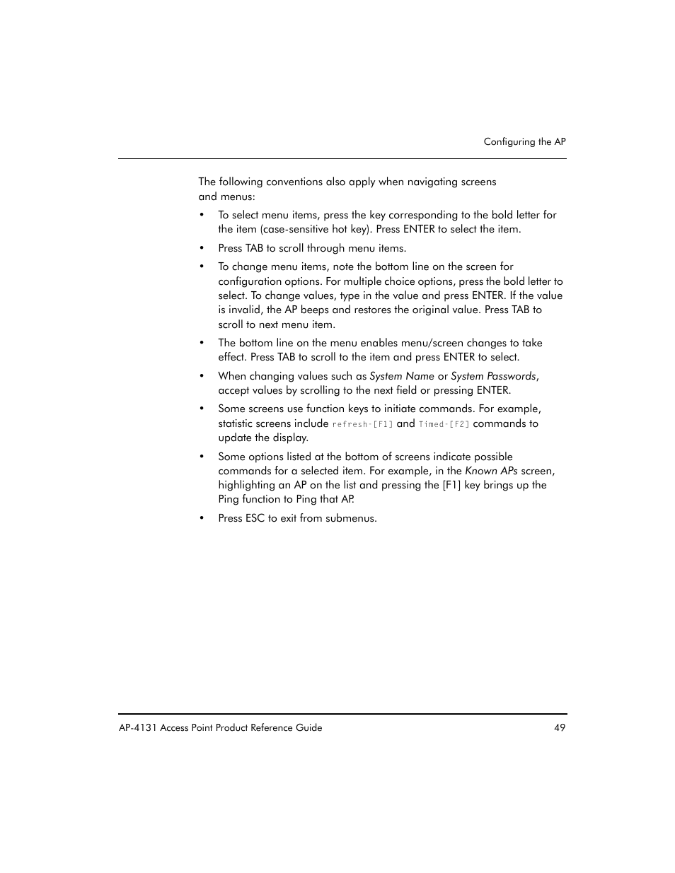 Symbol Technologies Spectrum24 AP-4131 User Manual | Page 59 / 250