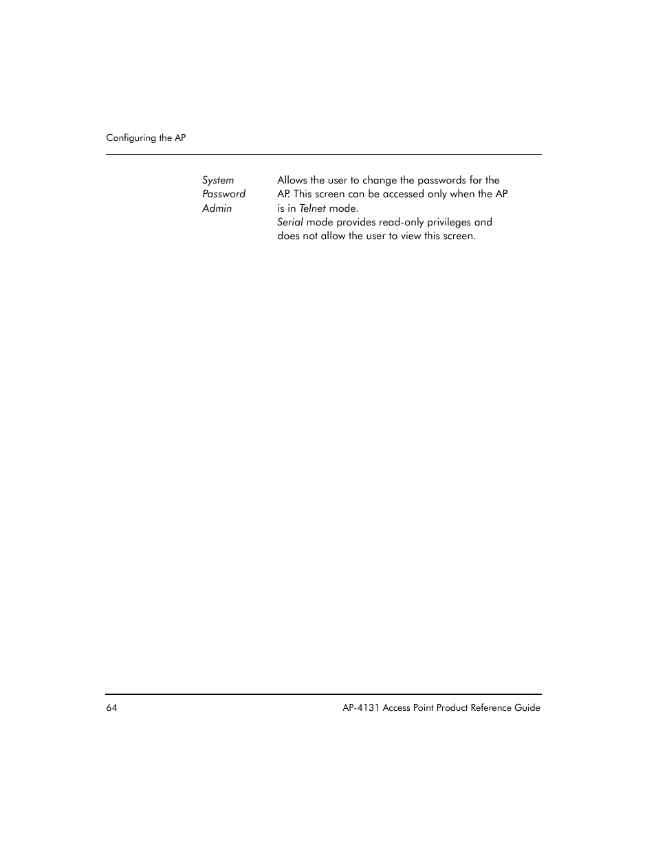 Symbol Technologies Spectrum24 AP-4131 User Manual | Page 74 / 250