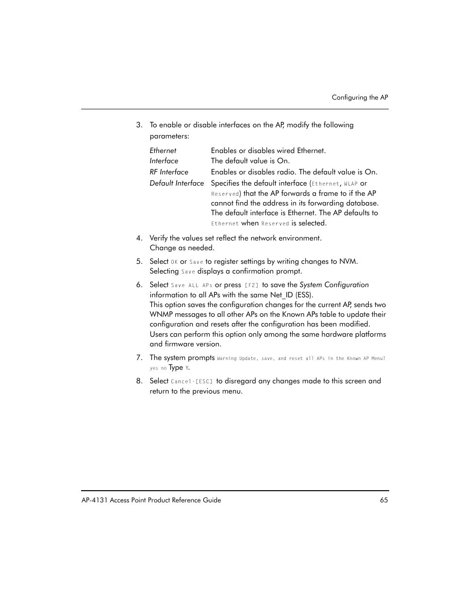 Symbol Technologies Spectrum24 AP-4131 User Manual | Page 75 / 250