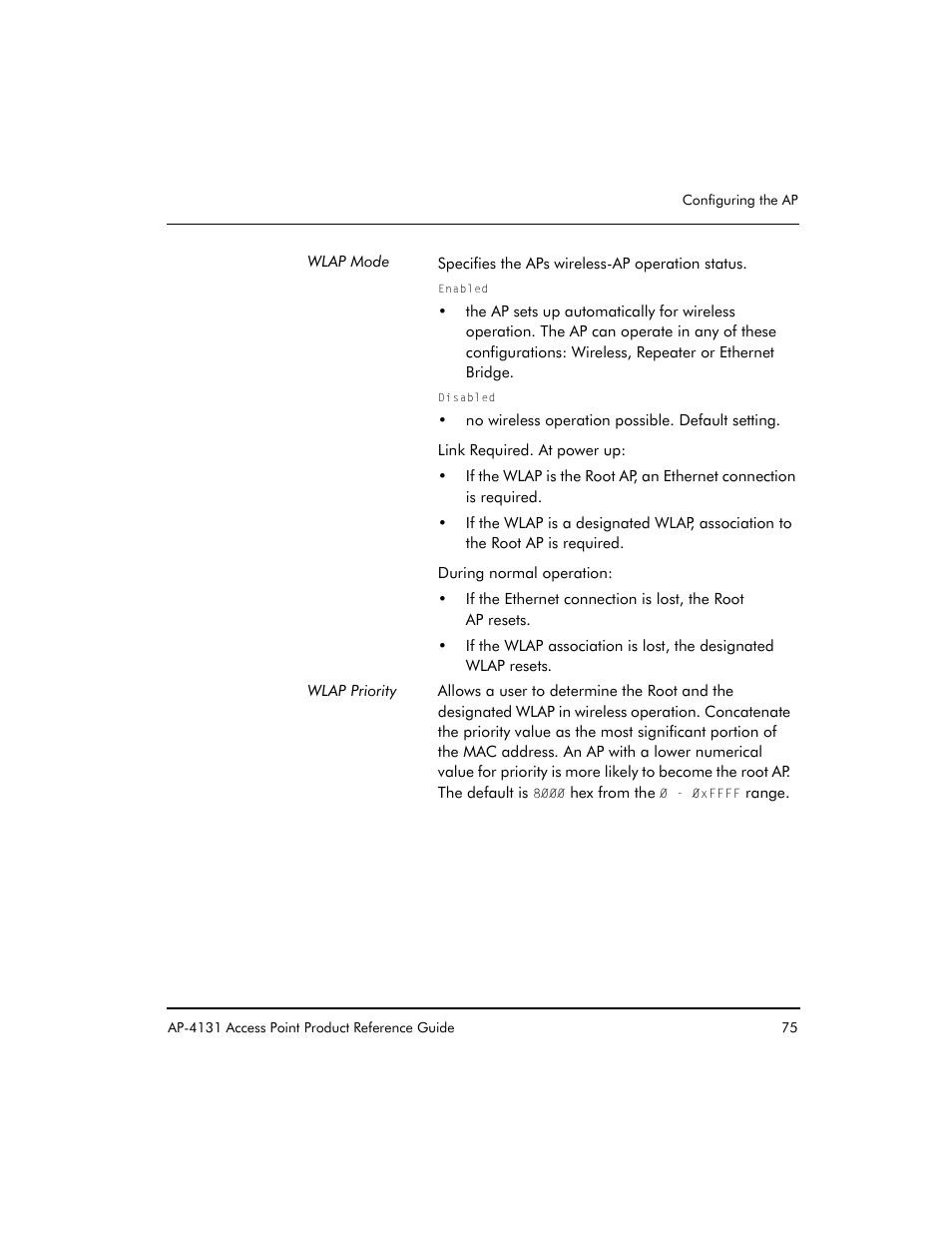 Symbol Technologies Spectrum24 AP-4131 User Manual | Page 85 / 250