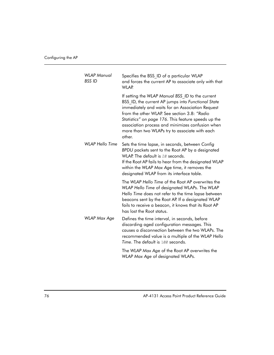 Symbol Technologies Spectrum24 AP-4131 User Manual | Page 86 / 250