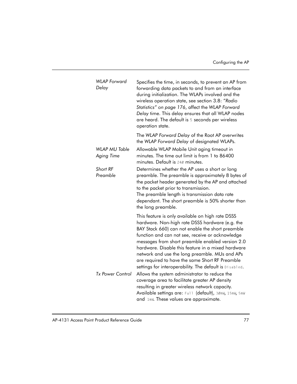 Symbol Technologies Spectrum24 AP-4131 User Manual | Page 87 / 250