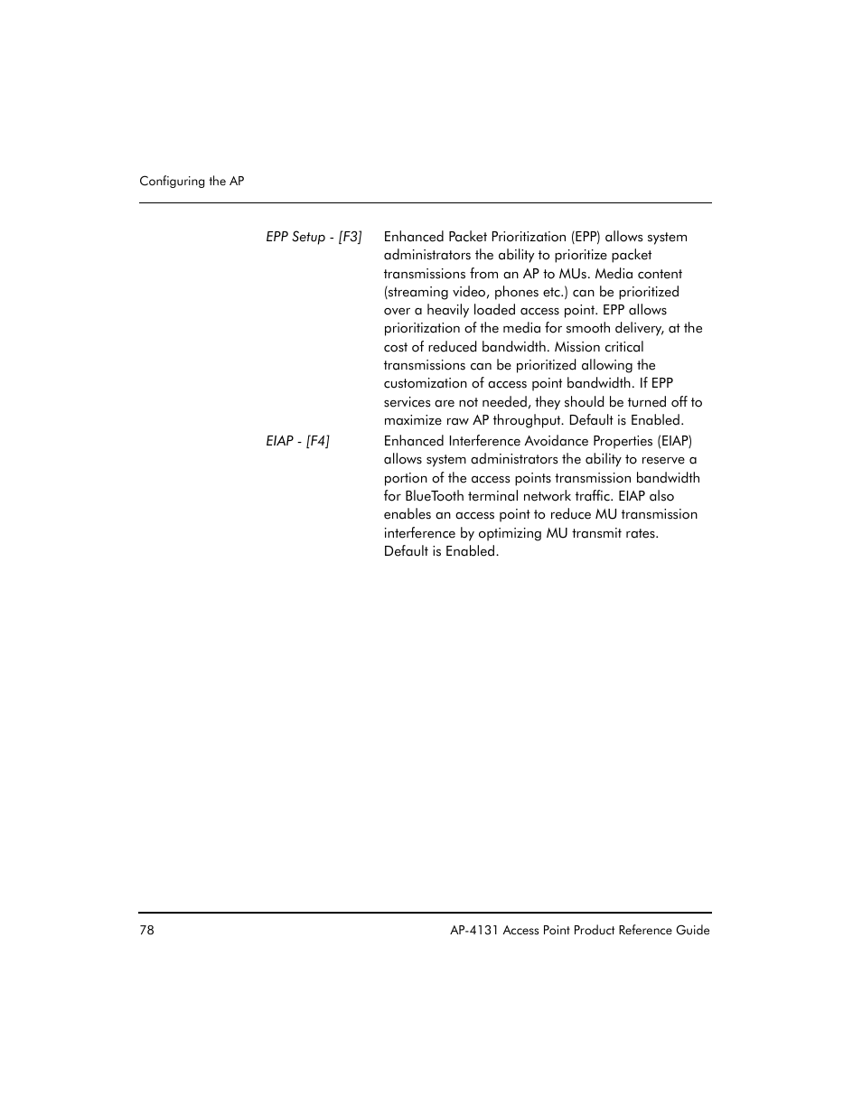 Symbol Technologies Spectrum24 AP-4131 User Manual | Page 88 / 250