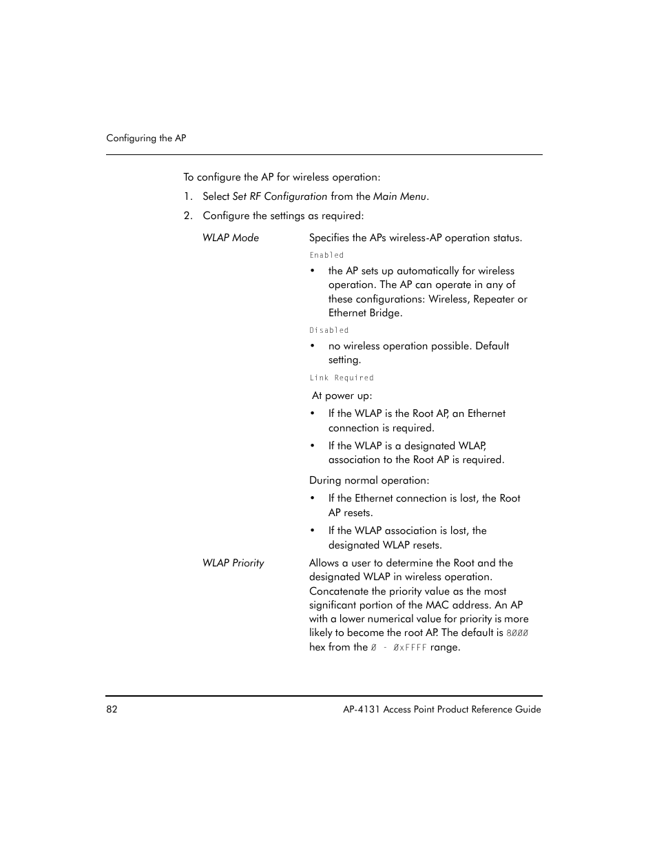 Symbol Technologies Spectrum24 AP-4131 User Manual | Page 92 / 250