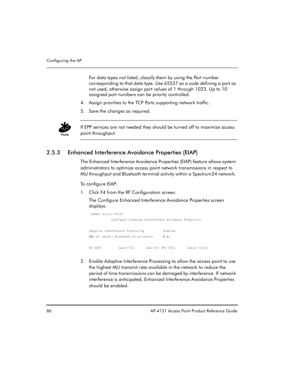 Symbol Technologies Spectrum24 AP-4131 User Manual | Page 96 / 250