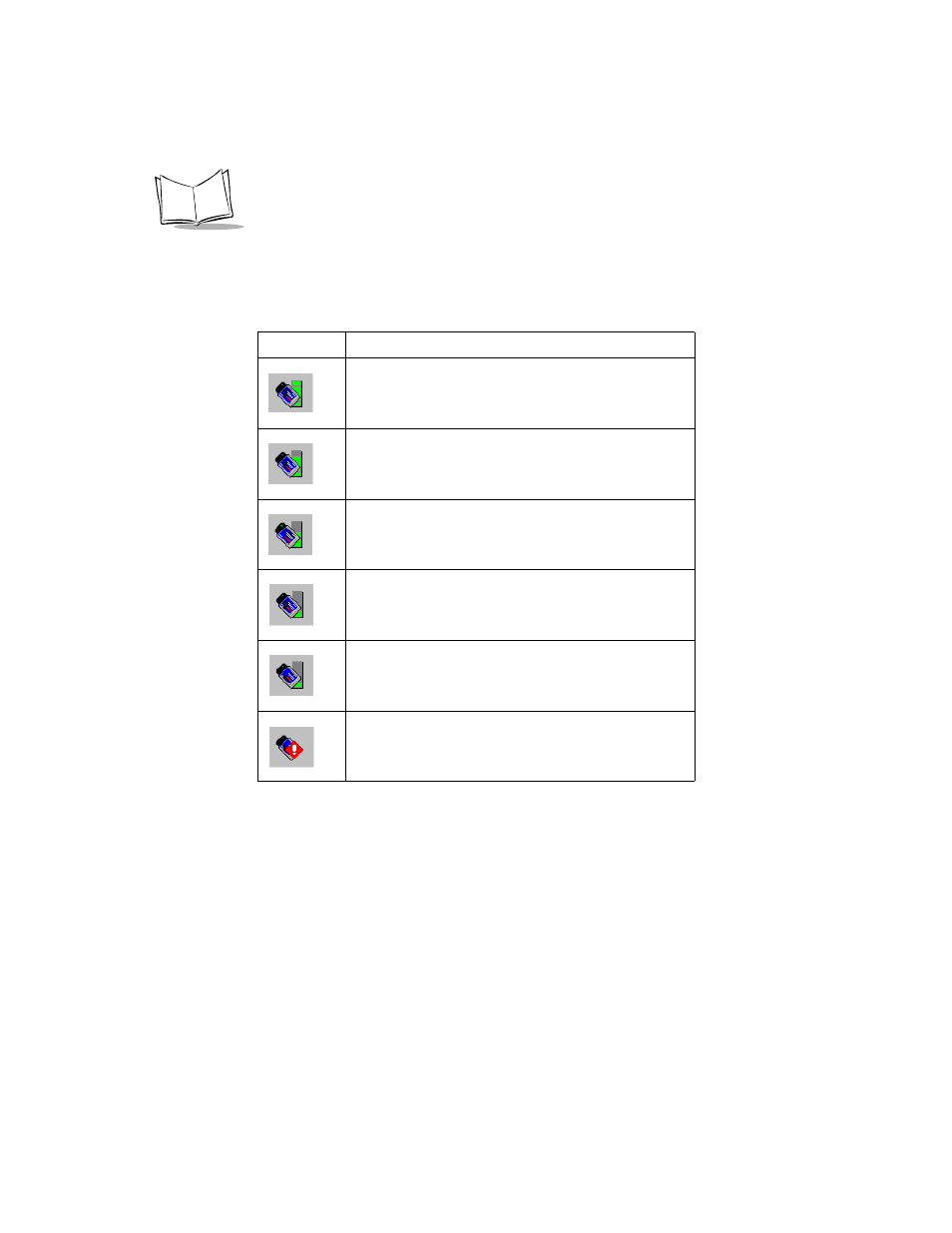 Table 4-1, Symbol status task tray icons | Symbol Technologies SPS 3000 Series User Manual | Page 47 / 90