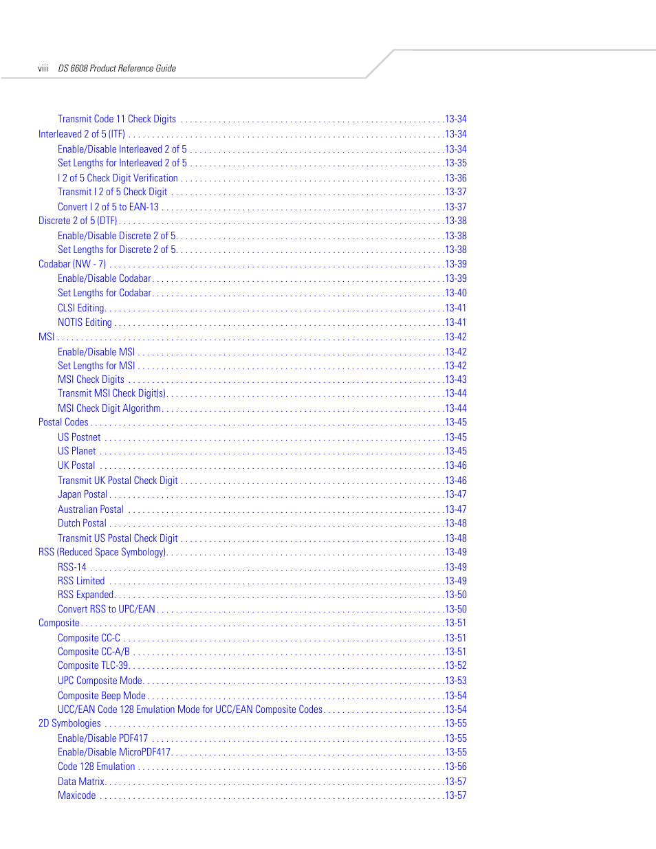 Symbol Technologies DS 6608 User Manual | Page 10 / 396
