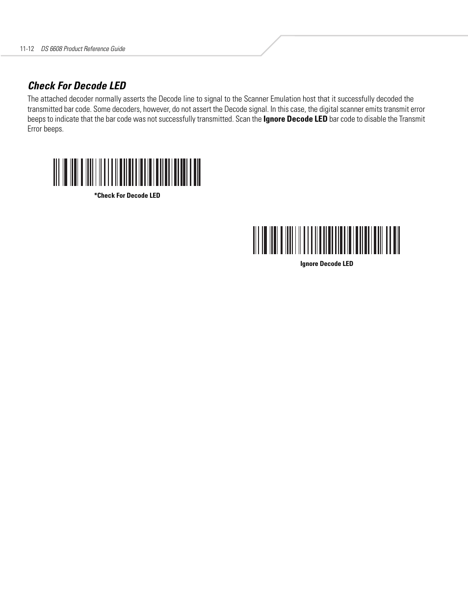 Check for decode led, Check for decode led -12 | Symbol Technologies DS 6608 User Manual | Page 154 / 396