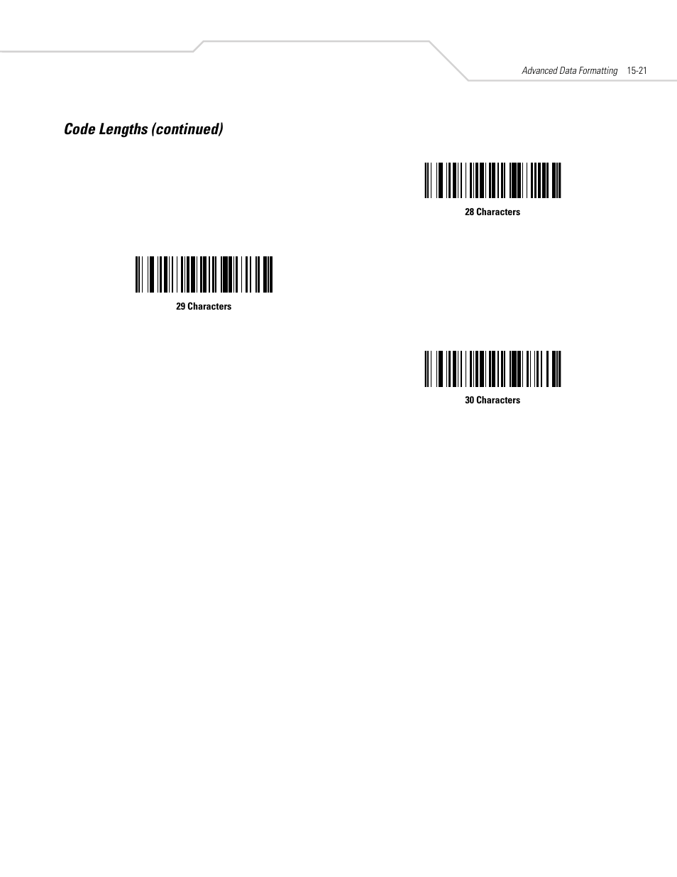 Code lengths (continued) | Symbol Technologies DS 6608 User Manual | Page 253 / 396