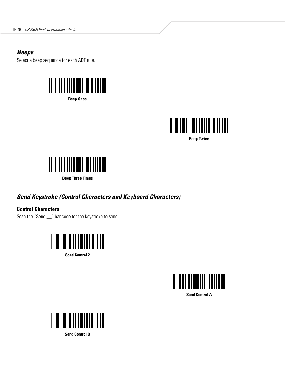 Beeps | Symbol Technologies DS 6608 User Manual | Page 278 / 396