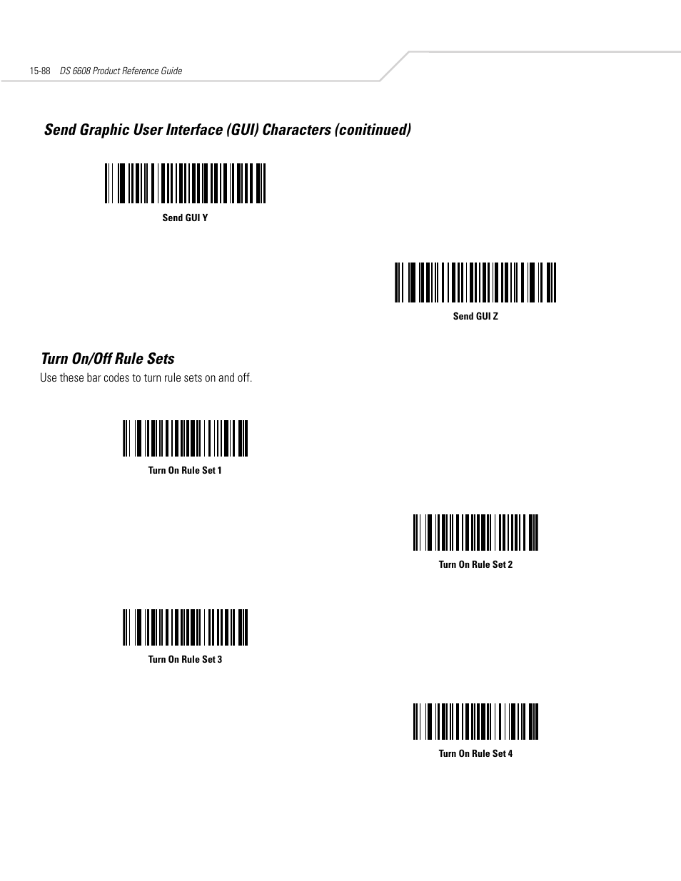 Turn on/off rule sets, Turn on/off rule sets -88 | Symbol Technologies DS 6608 User Manual | Page 320 / 396
