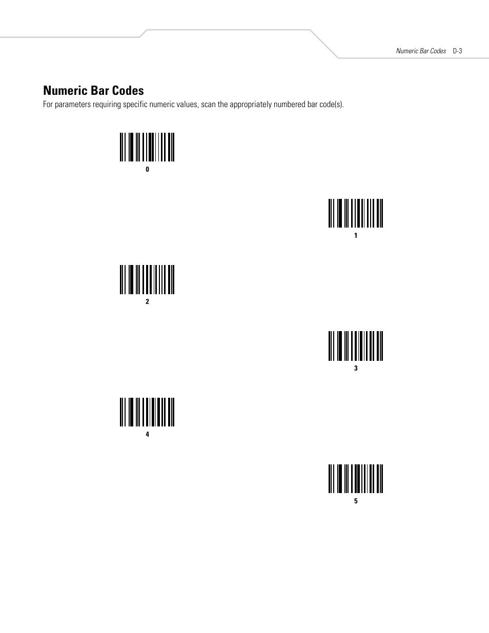 Numeric bar codes | Symbol Technologies DS 6608 User Manual | Page 363 / 396