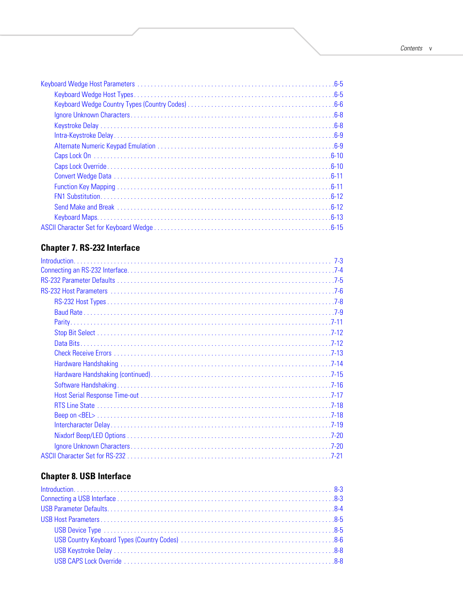 Symbol Technologies DS 6608 User Manual | Page 7 / 396