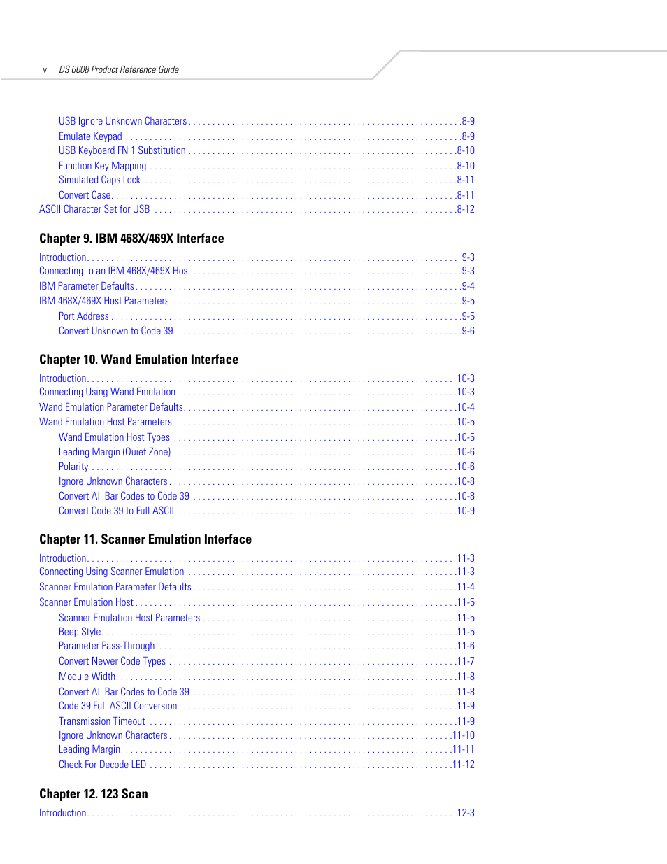 Symbol Technologies DS 6608 User Manual | Page 8 / 396