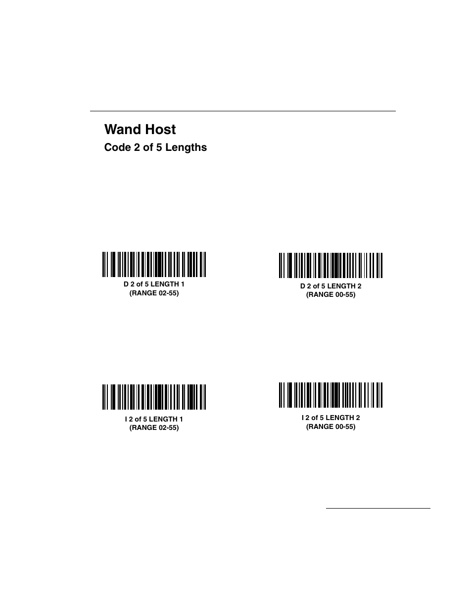 Code 2 of 5 lengths, Code 2 of 5 lengths -41, Wand host | Symbol Technologies LS 3603 User Manual | Page 101 / 138