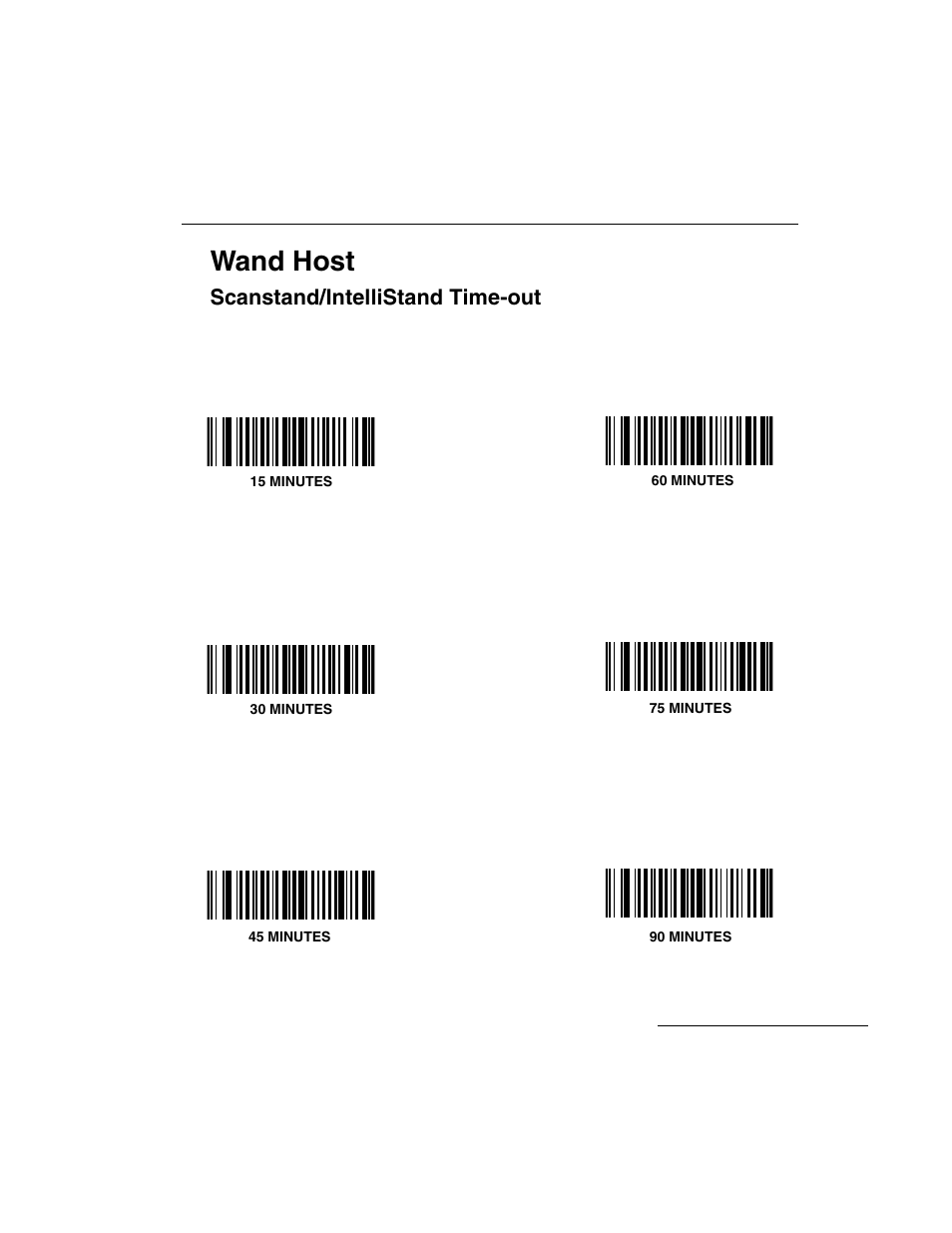 Scanstand/intellistand time-out, Scanstand/intellistand time-out -47, Wand host | Symbol Technologies LS 3603 User Manual | Page 107 / 138