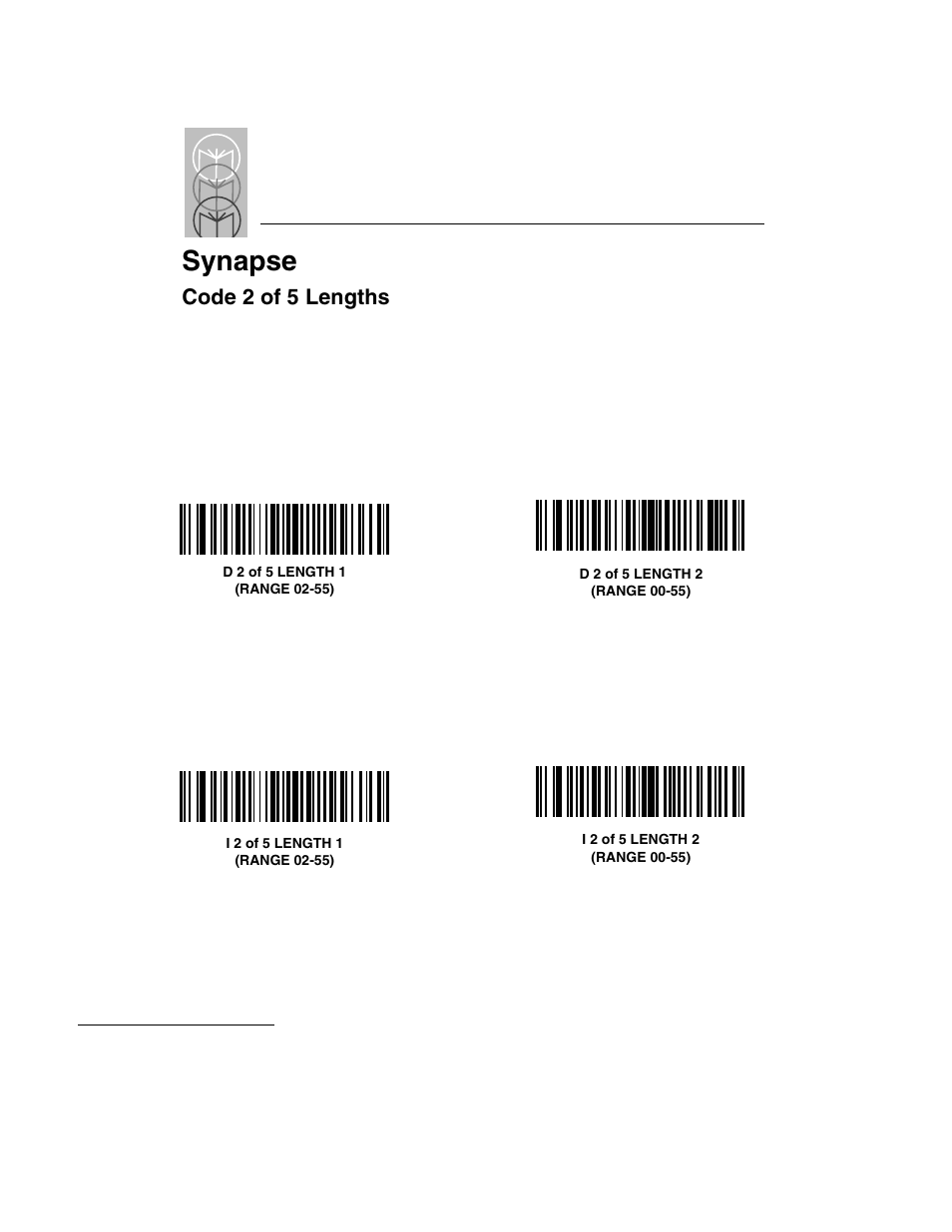 Code 2 of 5 lengths, Code 2 of 5 lengths -56, Synapse | Symbol Technologies LS 3603 User Manual | Page 116 / 138