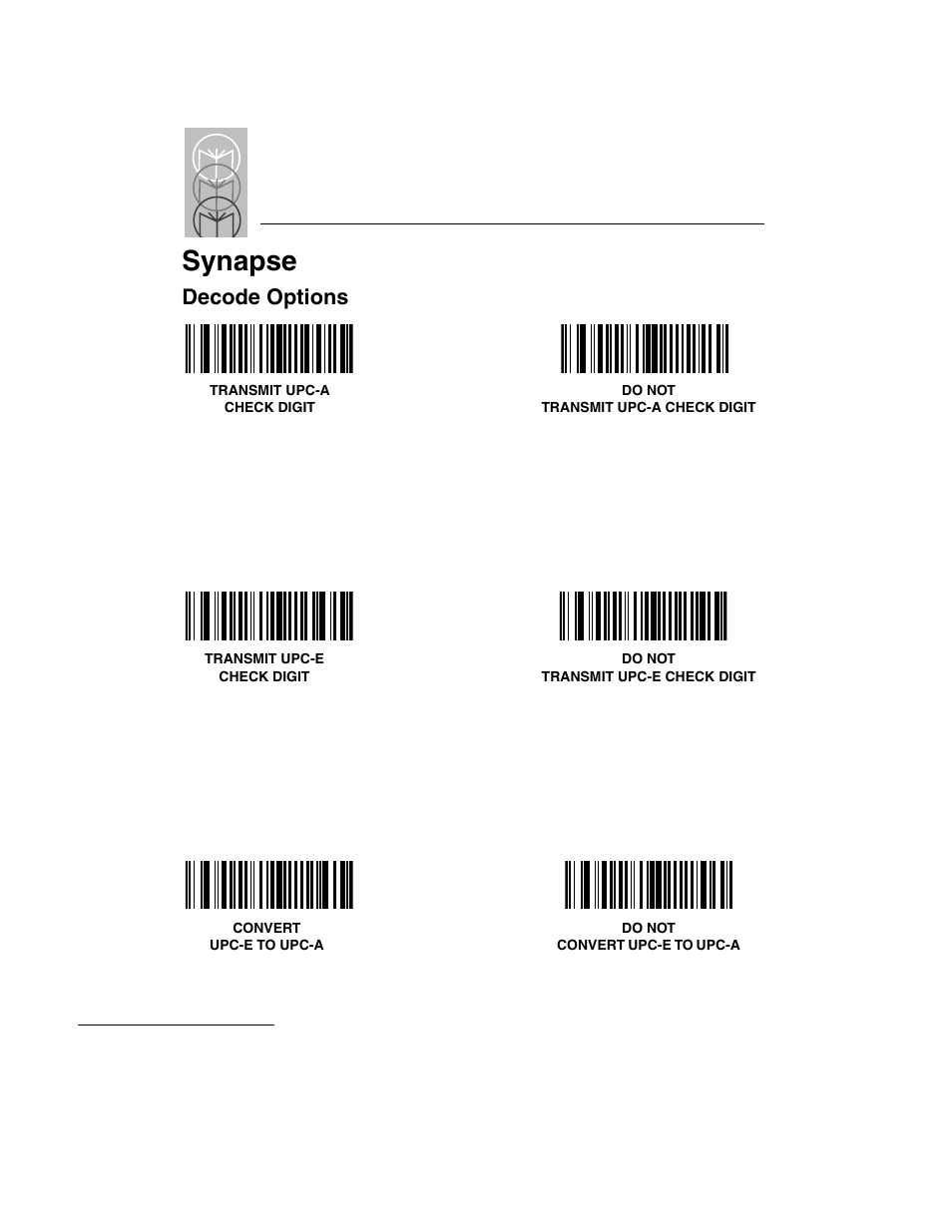 Decode options, Decode options -58, Synapse | Symbol Technologies LS 3603 User Manual | Page 118 / 138