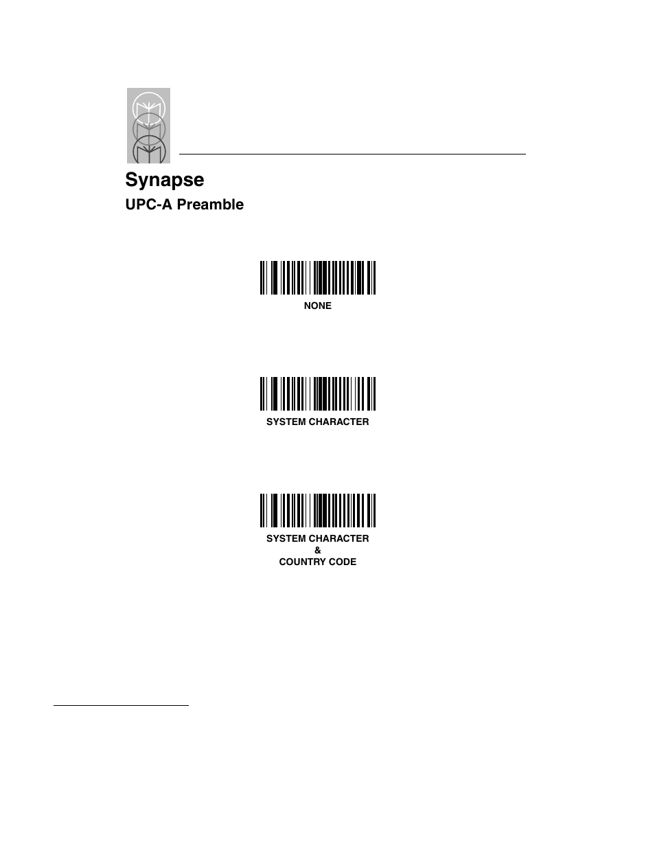 Upc-a preamble, Upc-a preamble -64, Synapse | Symbol Technologies LS 3603 User Manual | Page 124 / 138