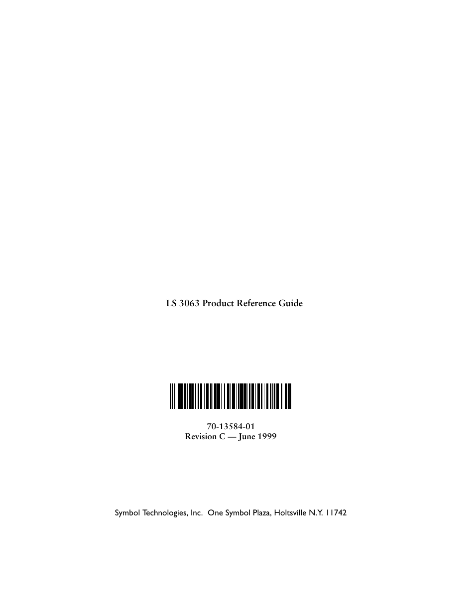 Symbol Technologies LS 3603 User Manual | Page 2 / 138