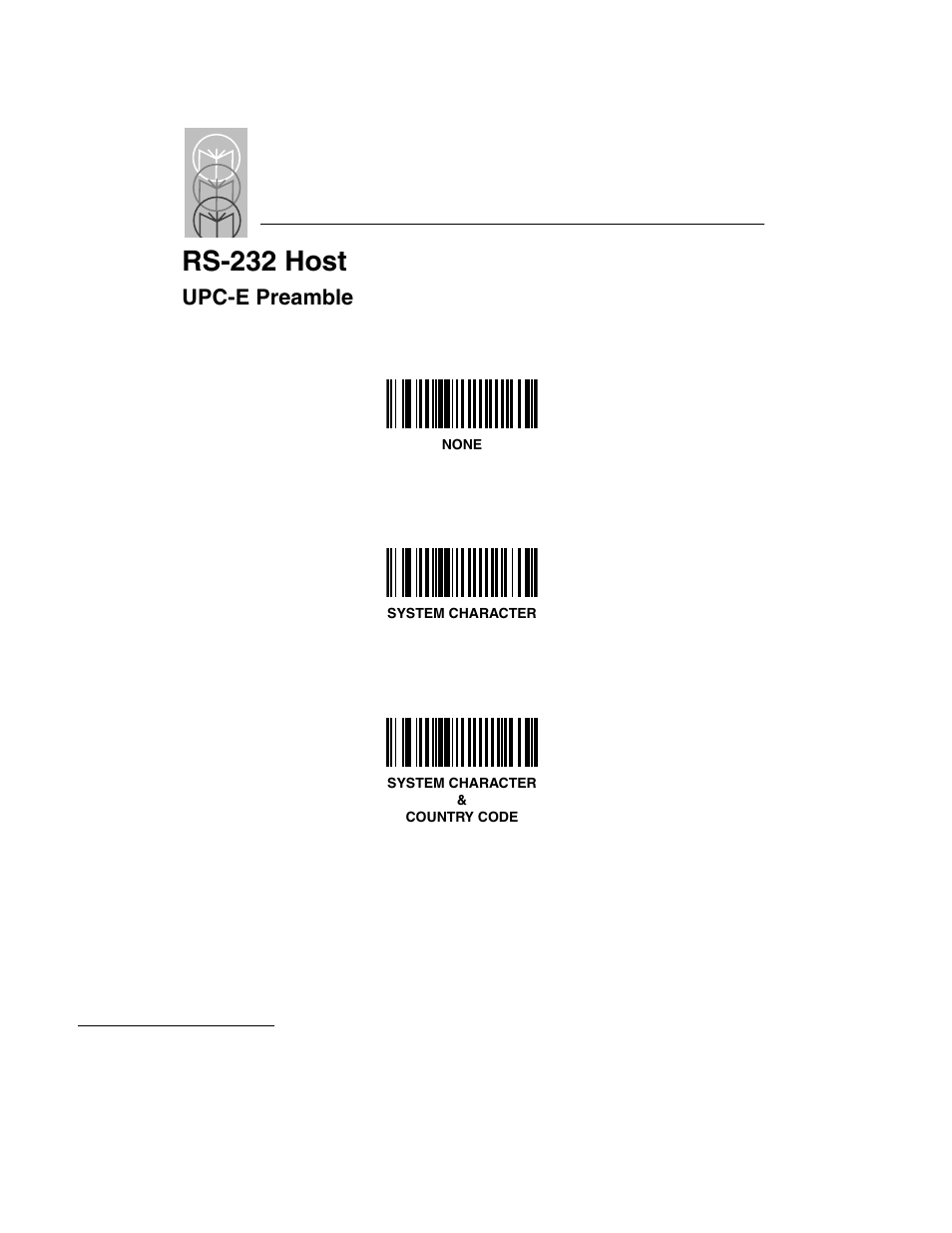 Upc-e preamble, Upc-e preamble -18, Rs-232 host | Symbol Technologies LS 3603 User Manual | Page 78 / 138