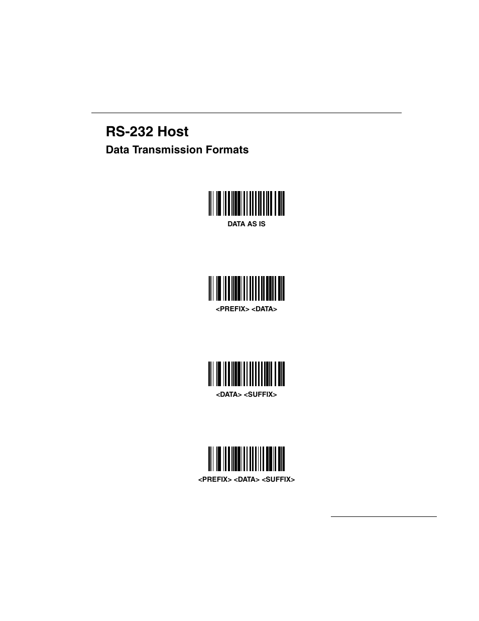 Data transmission formats, Data transmission formats -21, Rs-232 host | Symbol Technologies LS 3603 User Manual | Page 81 / 138