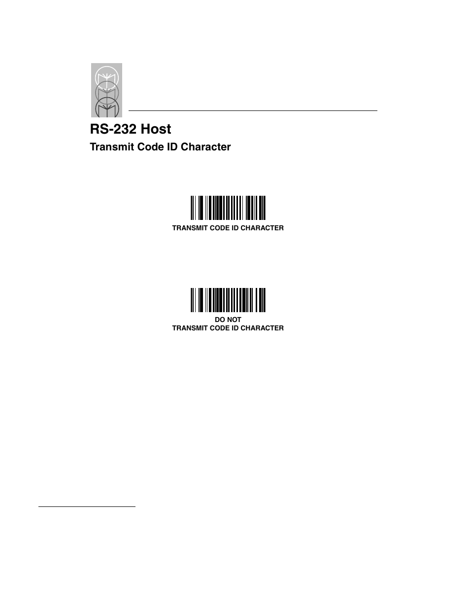 Transmit code id character, Transmit code id character -24, Rs-232 host | Symbol Technologies LS 3603 User Manual | Page 84 / 138