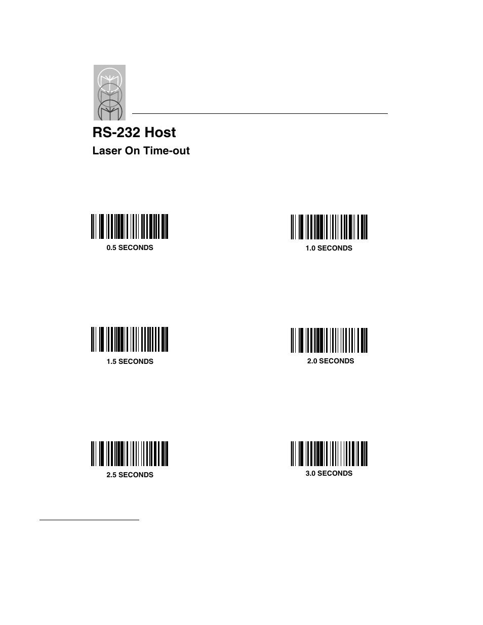 Laser on time-out, Laser on time-out -26, Rs-232 host | Symbol Technologies LS 3603 User Manual | Page 86 / 138