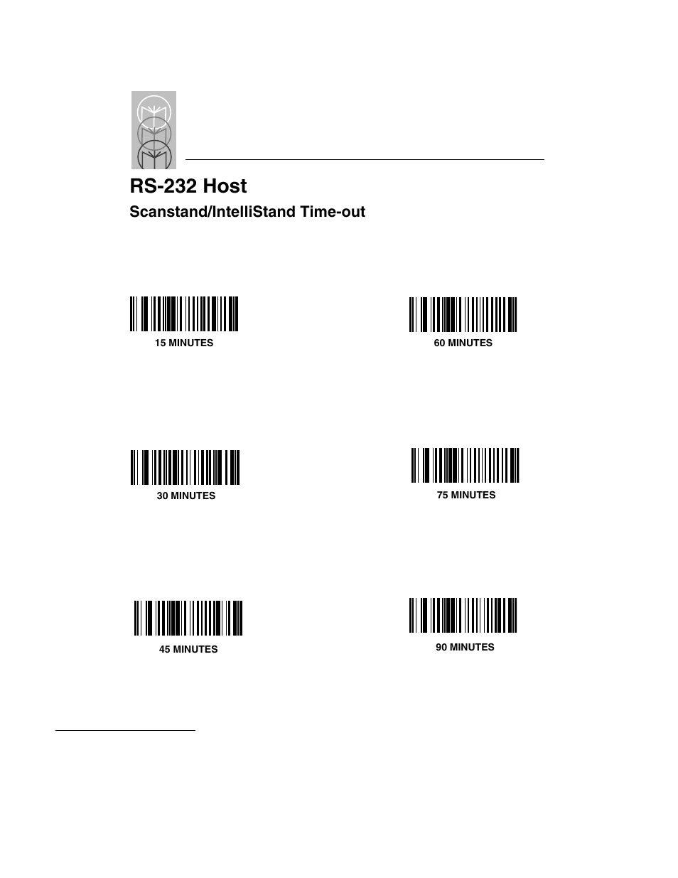 Scanstand/intellistand time-out, Scanstand/intellistand time-out -28, Rs-232 host | Symbol Technologies LS 3603 User Manual | Page 88 / 138