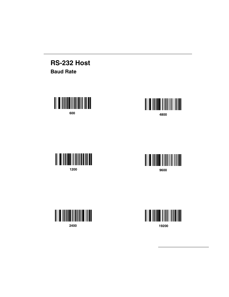 Baud rate, Baud rate -29, Rs-232 host | Symbol Technologies LS 3603 User Manual | Page 89 / 138