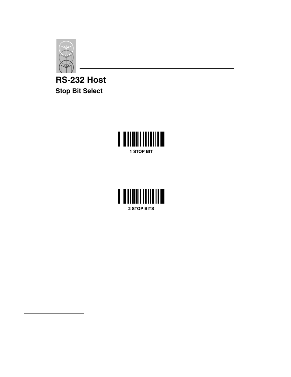 Stop bit select, Stop bit select -34, Rs-232 host | Symbol Technologies LS 3603 User Manual | Page 94 / 138