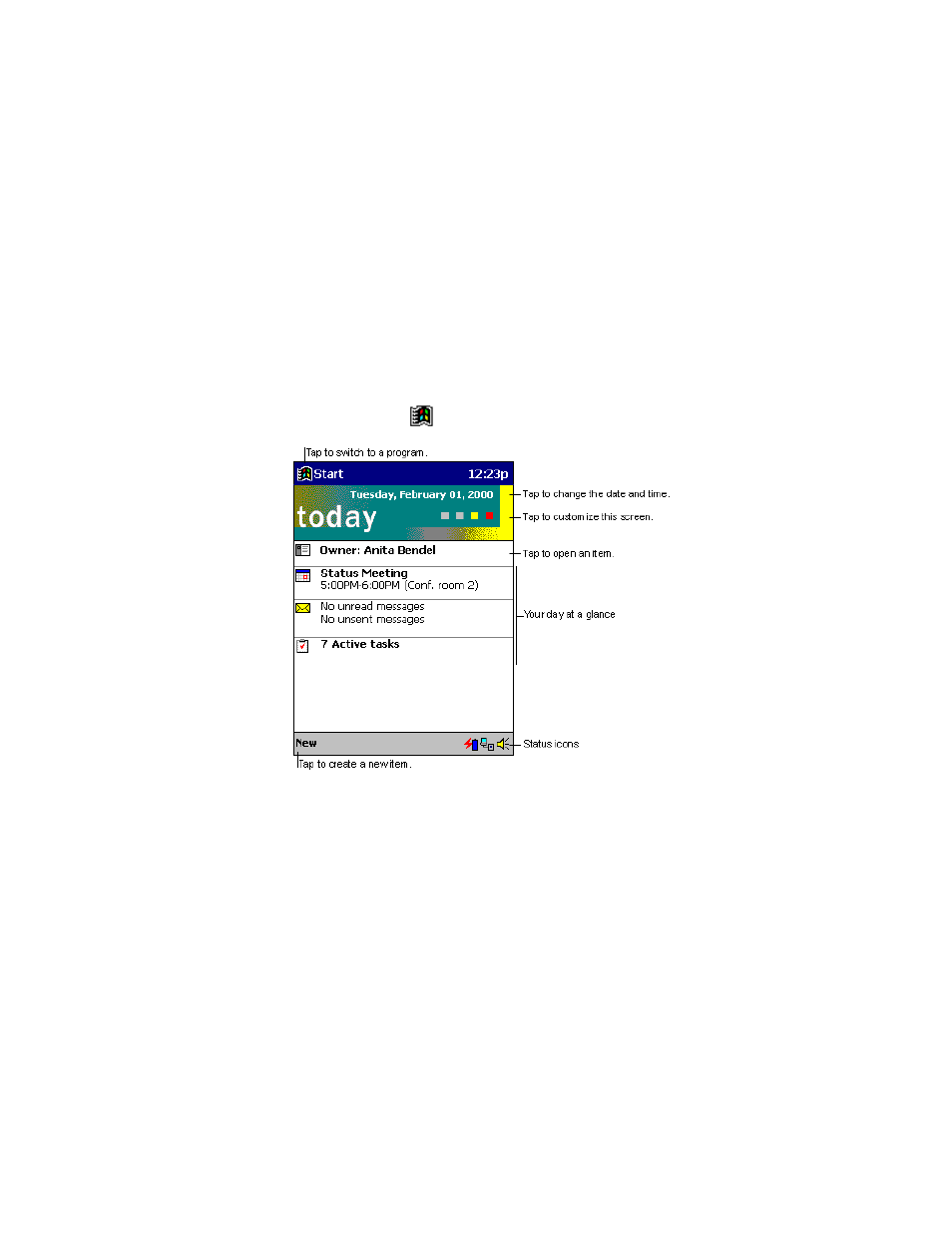 Today screen | Symbol Technologies PPT 2800 User Manual | Page 13 / 36